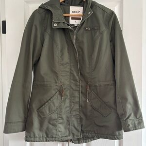ONLY Women's Forest Green Utility Jacket